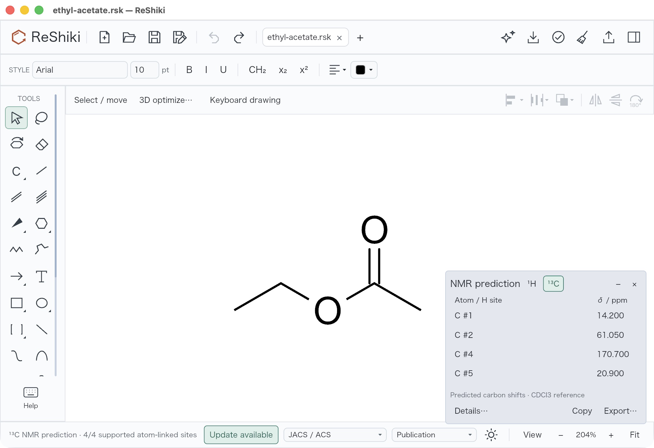 Four carbon rows at the native minimum without inspector