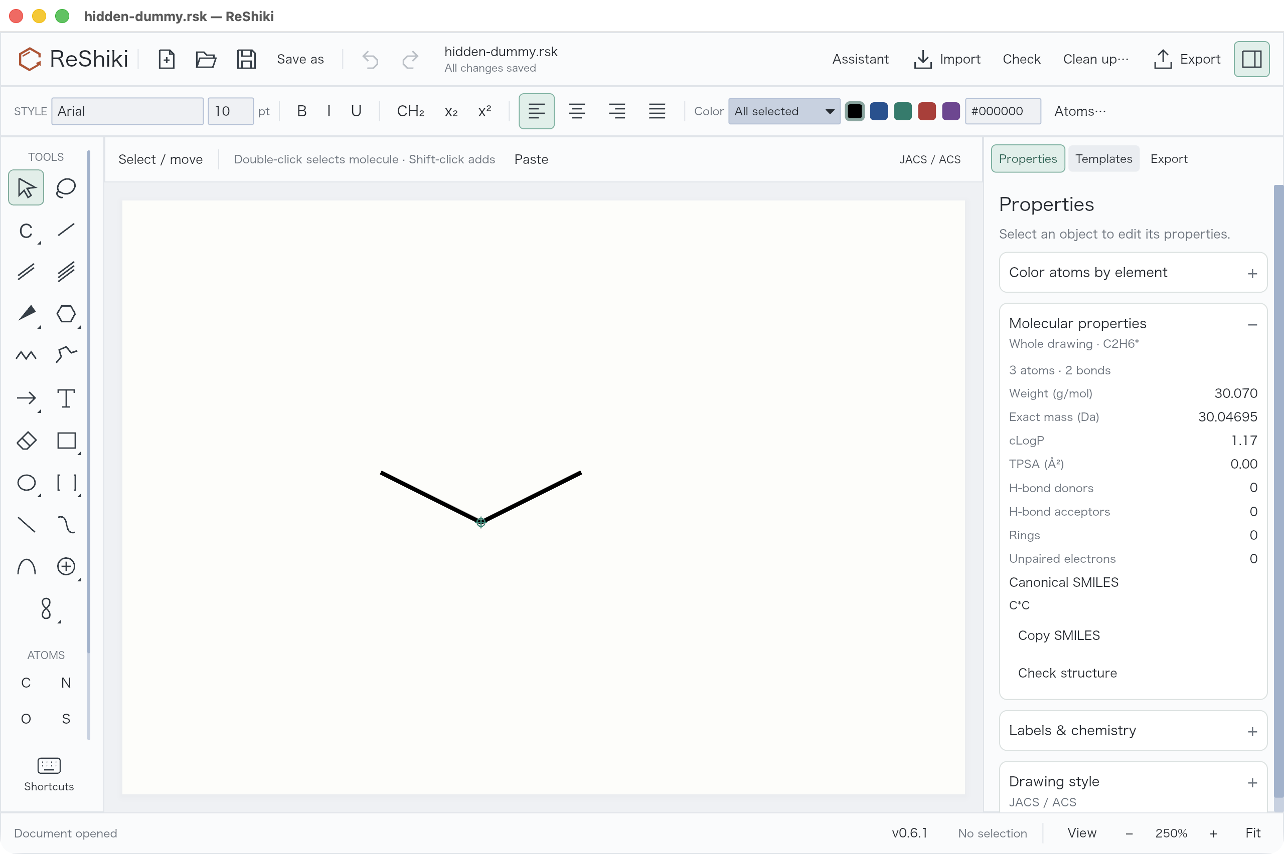 An anonymous dummy marker visible in the editor