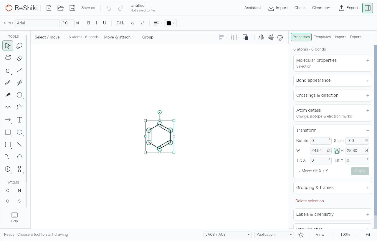 After: the compact Transform section in a two-column grid with one Apply button.